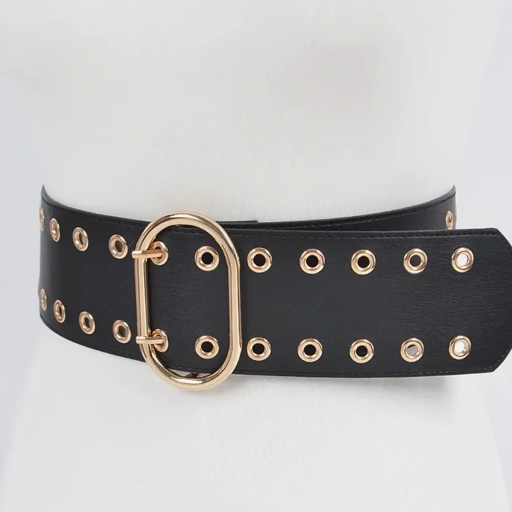 Eyelet Wide Belt